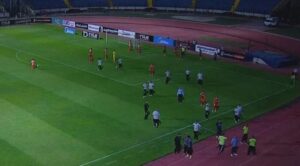 الاهلي بيراميدز حريق الاسكندرية