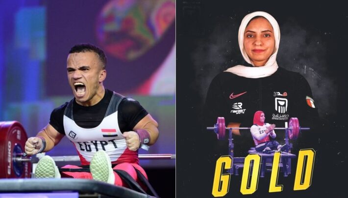 كأس العالم لرفع الأثقال رحاب احمد و محمد المنياوي