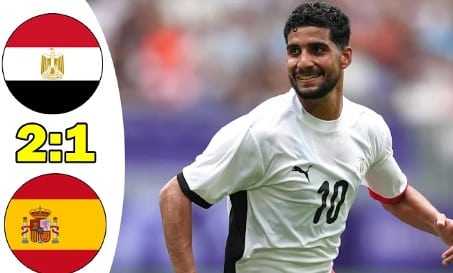 اولمبياد باريس 2024 : مصر تفوز على اسبانيا