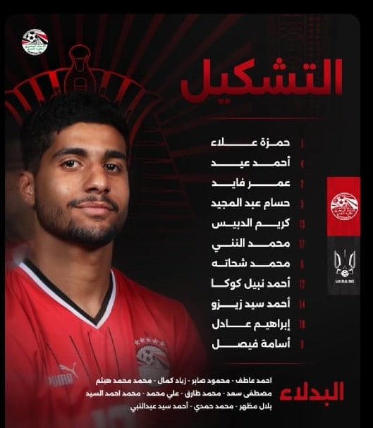 مباراه مصر و أوكرانيا تشكيل المنتخب