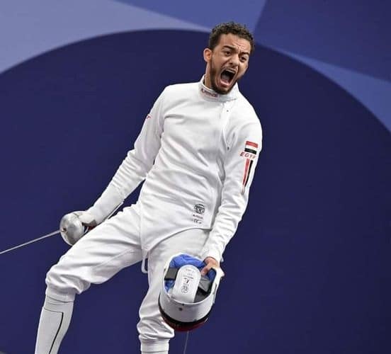 اولمبياد باريس 2024 محمد السيد سلاح سيف المبارزه