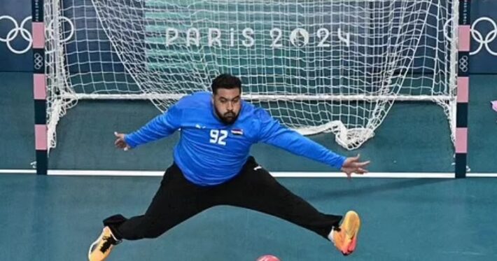 اولمبياد باريس 2024 : محمد علي حارس مرمي منتخب مصر كرة اليد