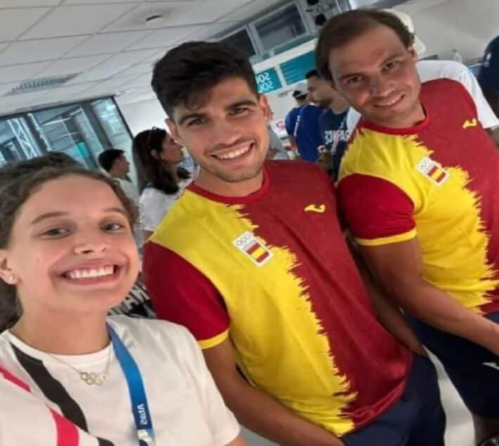 اولمبياد باريس 2024 هنا جوده مع نادال و ألكاراز