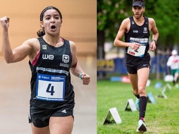 اولمبياد باريس 2024 مهند شعبان و ملك اسماعيل فى الخماسي الحديث