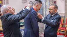 الملك محمد السادس ملك المغرب يستقبل العداء سفيان البقالي