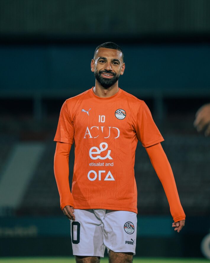 تدريبات محمد صلاح مع المنتخب المصري