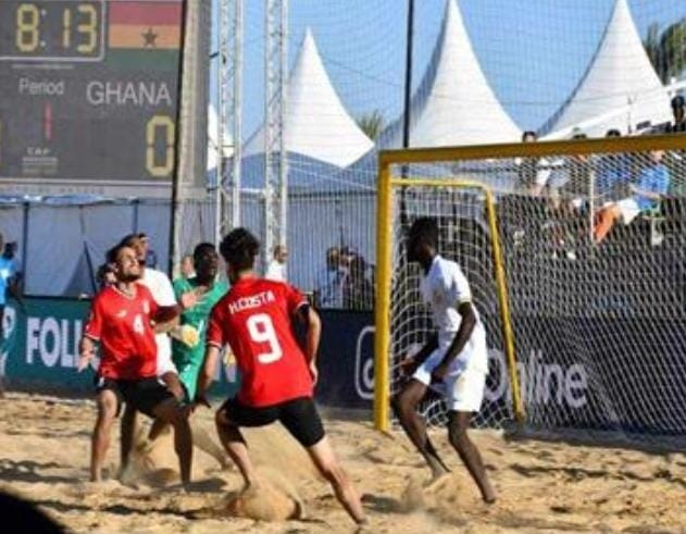 مصر و غانا فى بطولة امم إفريقيا كرة القدم الشاطئيه