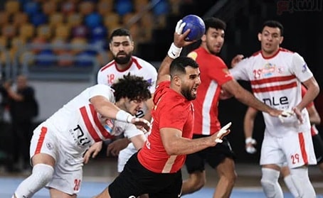 الزمالك يفوز على الأهلي فى دوري كرة اليد