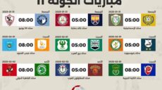 جدول مباريات الدوري المصري الجولة رقم 11