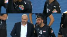 سيف الدرع رجل المباراة مصر و فرنسا