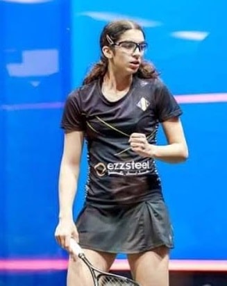أمينه عرفي بطلة الاسكواش المصرية