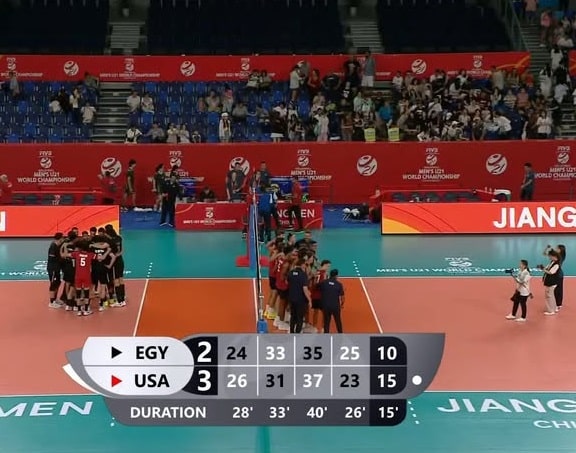 بطولة العالم للكرة الطائرة للشباب U21 مصر و امريكا