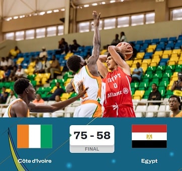 أفروباسكت ناشئين مصر و كوت ديفوار