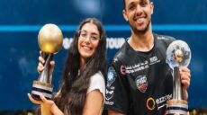 الاسكواش مصطفى عسل وأمينة عرفي